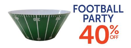 40% Off Football Party
