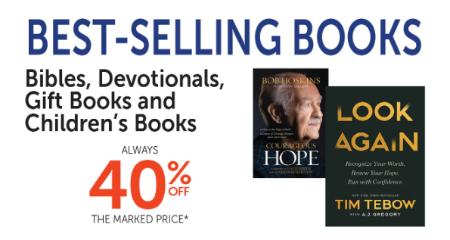 40% Off Best-Selling Books