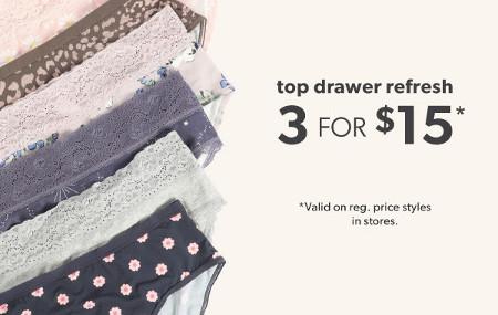 3 for $15 Panties