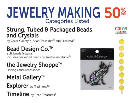 Jewelry Making 50% Off
