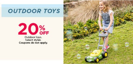 20% Off Outdoor Toys
