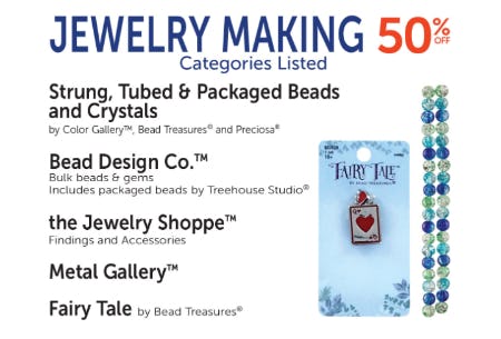 Jewelry Making 50% Off