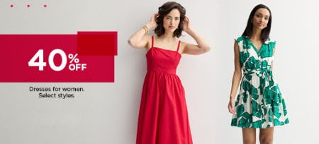 40% Off Dresses For Women