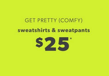 $25 Sweatshirts and Sweatpants