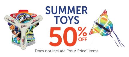 50% Off Summer Toys