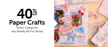 40% Off Paper Crafts