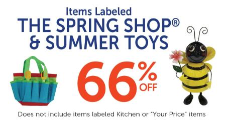 66% Off The Spring Shop & Summer Toys