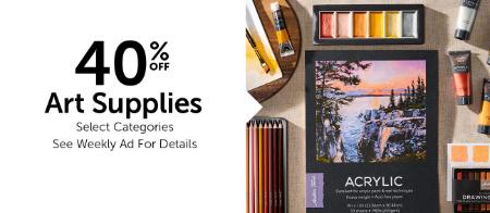 40% Off Art Supplies