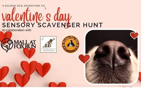 Valentine's Day Sensory Scavenger Hunt at the Mall at Fox Run