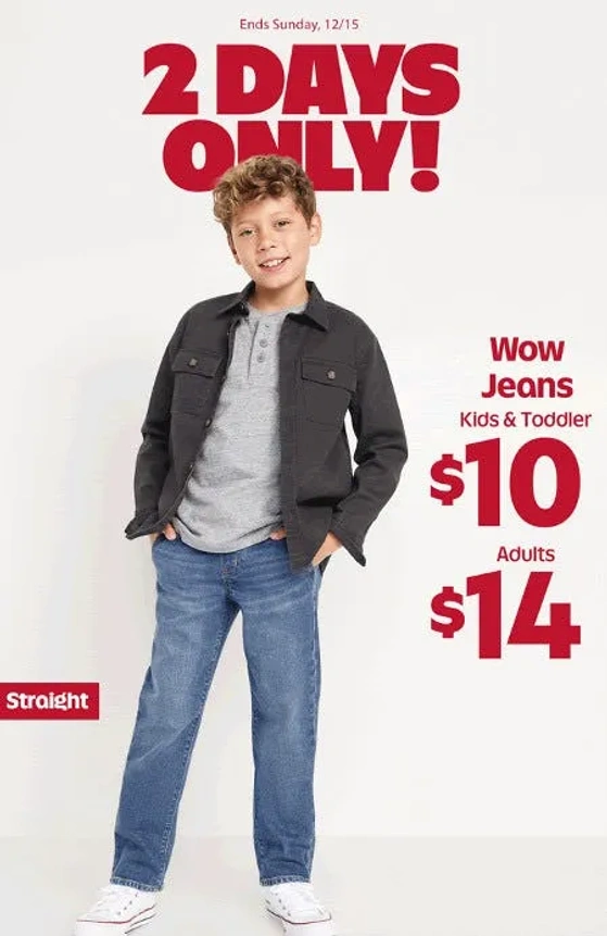 Viewmont Mall 14 Wow Jeans for Adults and 10 Wow Jeans for Kids Toddler