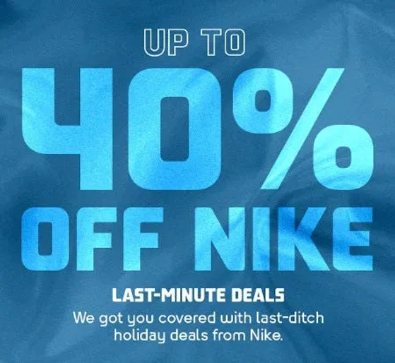 40 off nike hotsell