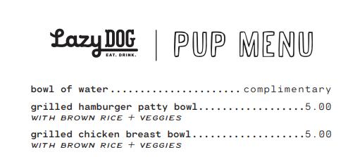 Visit Lazy Dog because good dogs deserve great snacks.