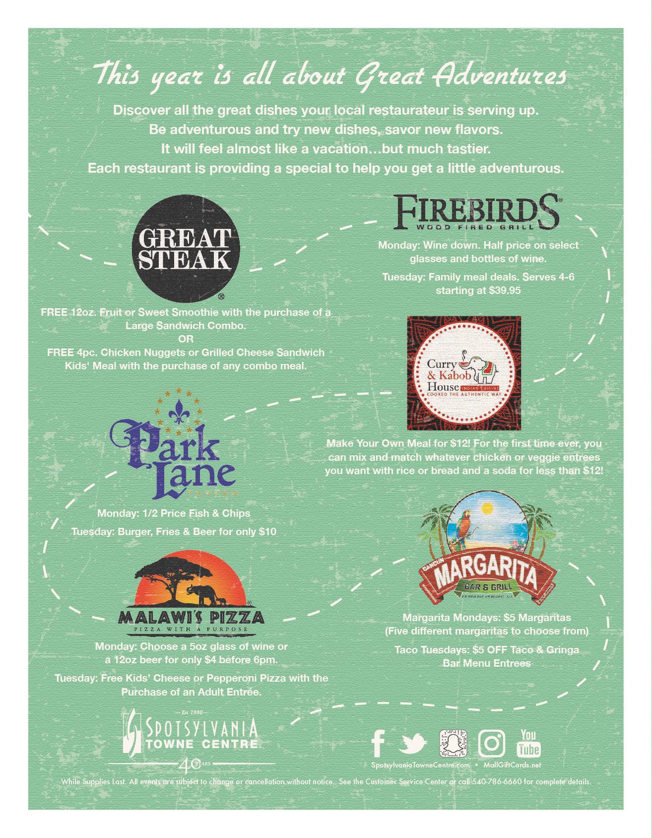great dining road map 2