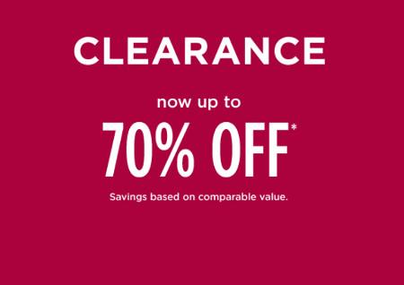Clearance Now Up to 70% off