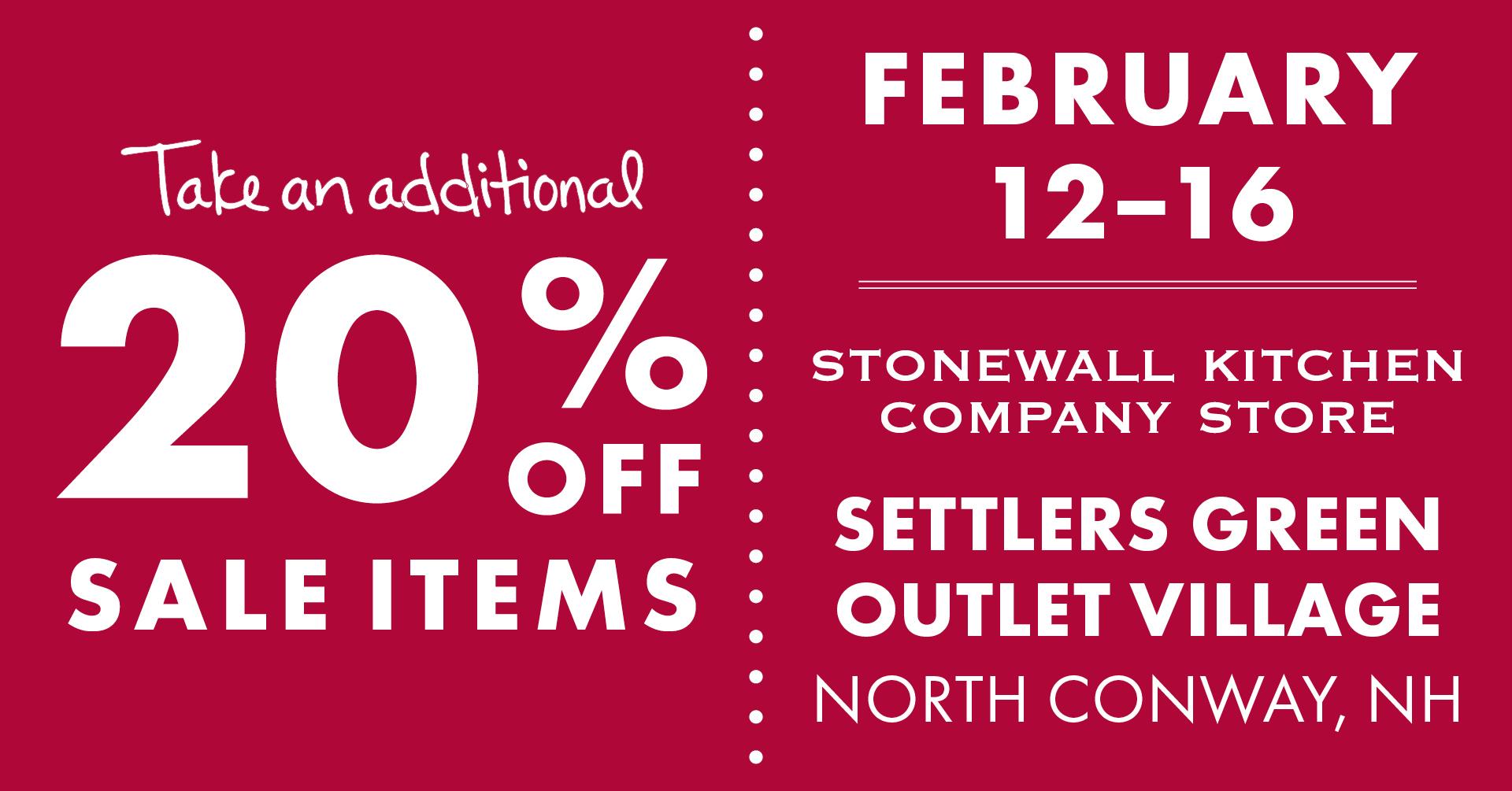 Take an additional 20% off sale items!