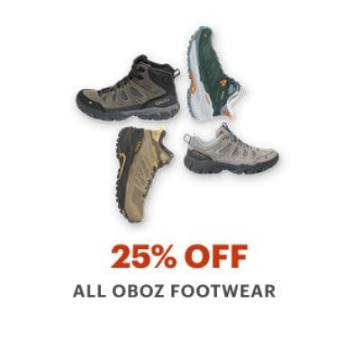 25% Off All Oboz Footwear
