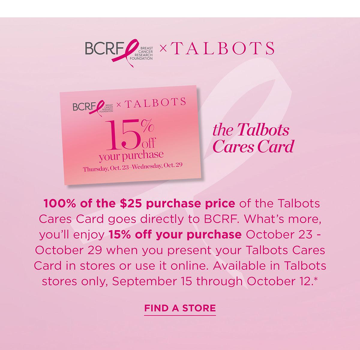 Talbots Cares Card