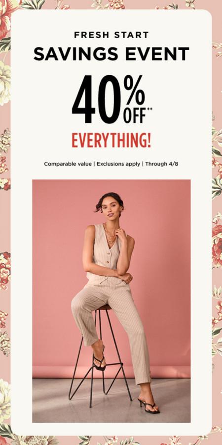 40% off Everything