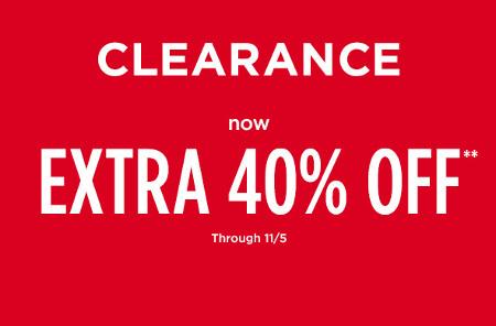 Extra 40% Off Clearance