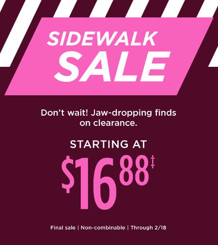 Winter Sidewalk Sale