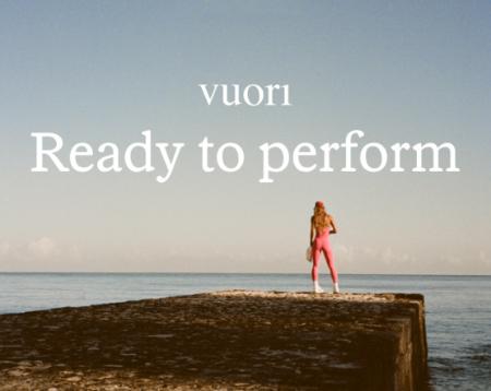 New from Vuori in Performance & Comfort