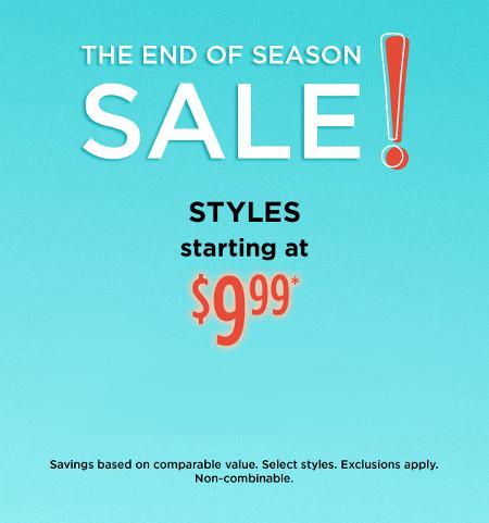 The End of Season Sale