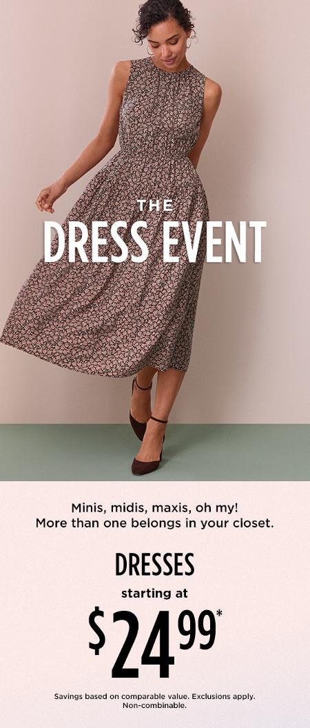 Dresses Starting at $24.99