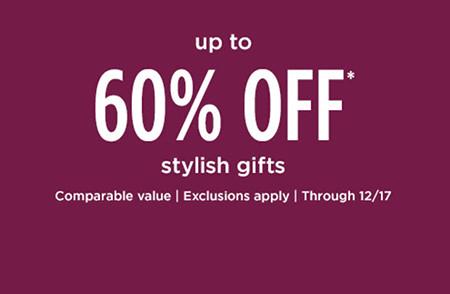 Up to 60% off Stylish Gifts