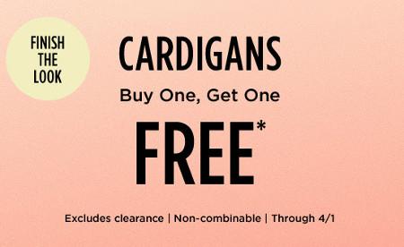Cardigans Buy One, Get One Free