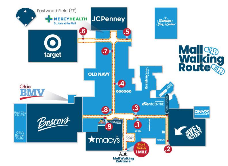 Mall Walking Route Map